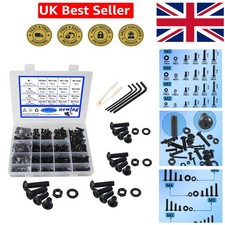 Versatile M2 M3 M4 M5 Screw Set - 1185 Pieces with Black Finish for All Projects