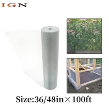 Hardware Cloth 1/4In 36/48"×100' Chicken Wire Fence Galvanized Welded Mesh Roll