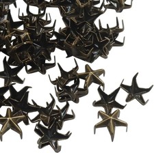 150Pack 10Mm Star Studs for Clothing, Small Star Nailheads Rivets Metal Spike St