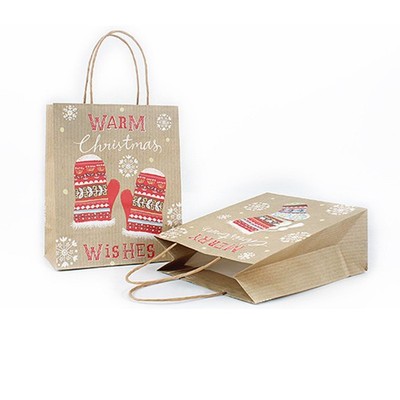 10 Pcs Süßigkeitentüten Kraftpapier Sack Gegenwart Tasche Partygeschenke-Tasche