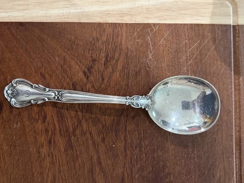Gorham Sterling Silver (.925) Serving Spoon Pat. 1895 Ornate Handle 6-Inch
