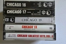 Chicago Cassette tape lot of 5   Greatest Hits   16   17   19
