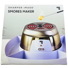 Sharper Image Electric S'mores Maker Indoor Roaster Set with Compartments