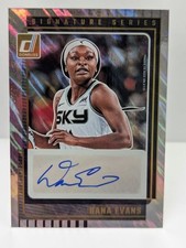 DANA EVANS 2025-26 DONRUSS WNBA SIGNATURE SERIES HOLO LASER AUTO Free Shipping