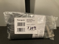 Targus Defcon NCL Resettable Combo Cable Serial Lock ASP66GLX Computer Laptop
