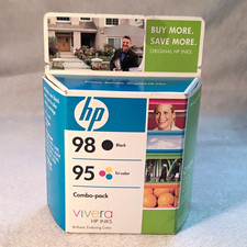 NEW IN BOX HP 98 Black and 95 Color 2PK Ink Cartridge For HP 5940 H470 6310