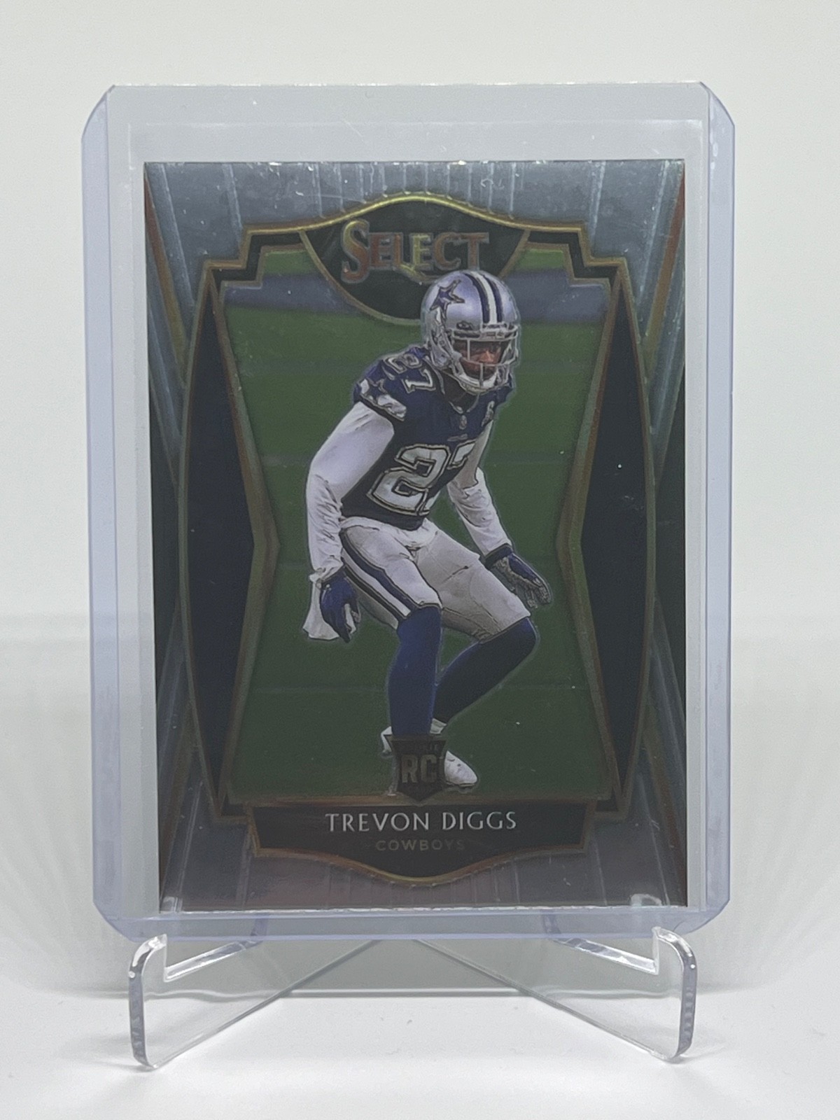 2020 Panini Select Premier Level Trevon Diggs #196 Rookie Card RC Dallas Cowboys