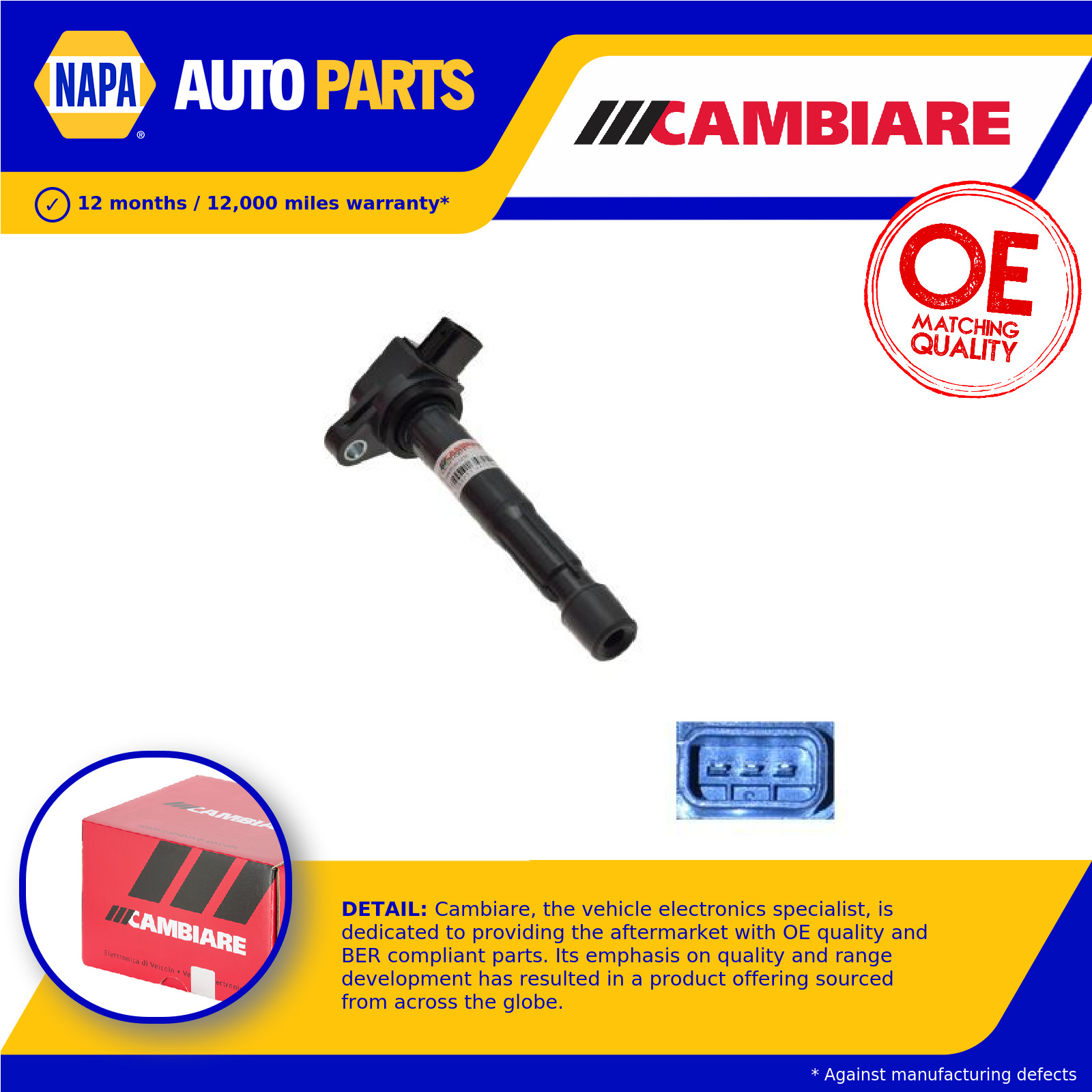 Ignition Coil VE520501 Cambiare Genuine Top Quality Guaranteed New