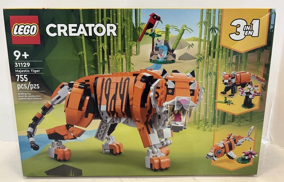 LEGO CREATOR: Majestic Tiger - 3 in 1 31129, Retail Box Slightly Creased  - Image 2 of 4