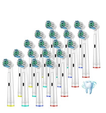 20PCS Precision Electric Toothbrush Replacement Fit For Oral Braun Brush Heads