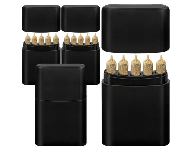 roygra (4 Pack) King Size Pre-roll Cone Holder Case, 5-Hole Cigarette Case for R