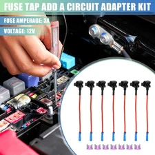 1 Set Universal 7pcs Car Fuse Tap 12V with 7pcs 3A Low Profile Mini APS Fuse