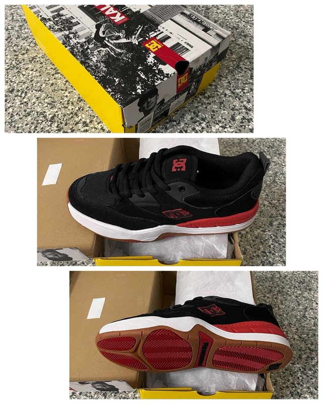 DC Shoe Co Men’s Ascend Black Red Skate Shoes Size 8 Brand New w/ Box Josh Kalis