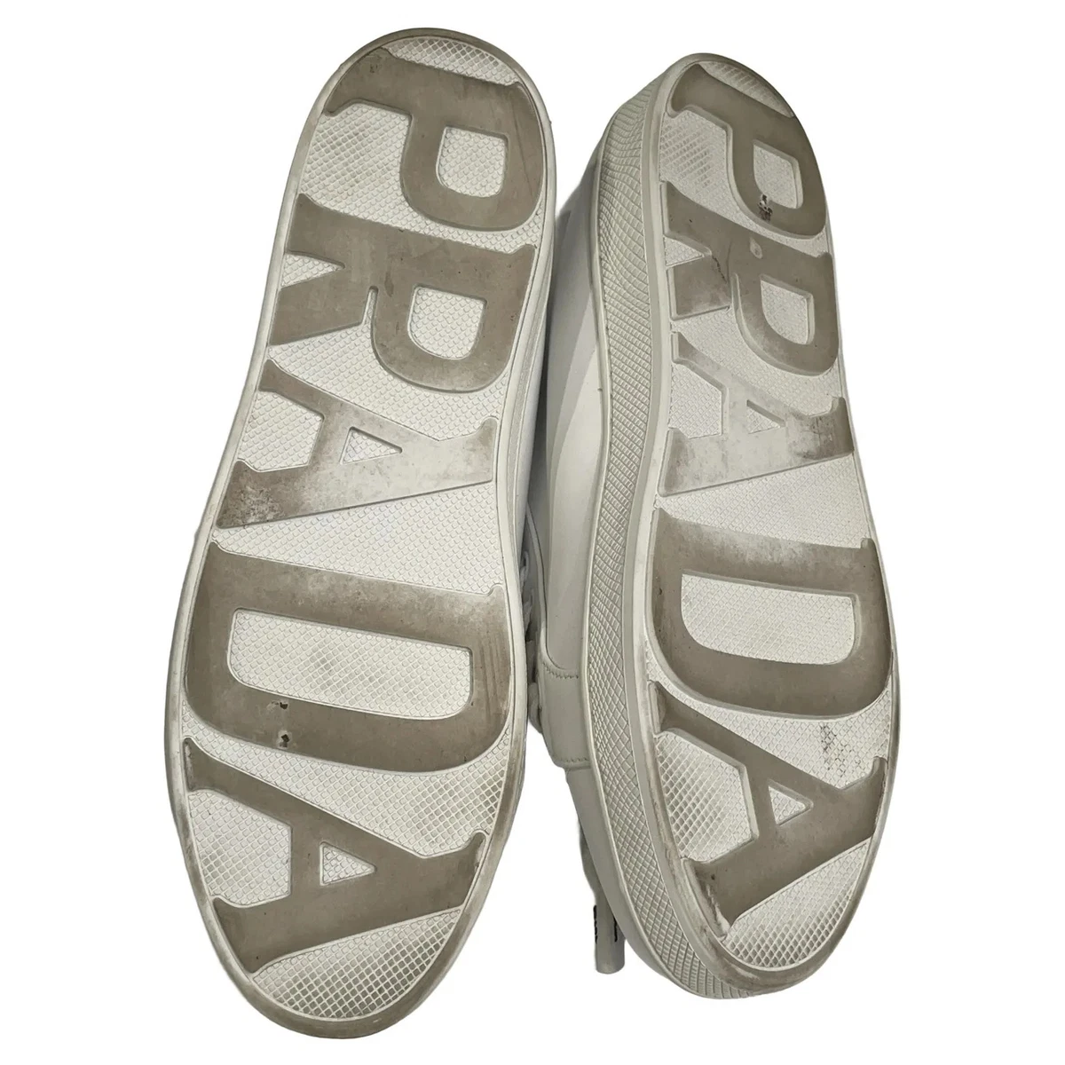 Prada, Sneaker, Größe: 38, Leder, Weiß, Damen #BfI