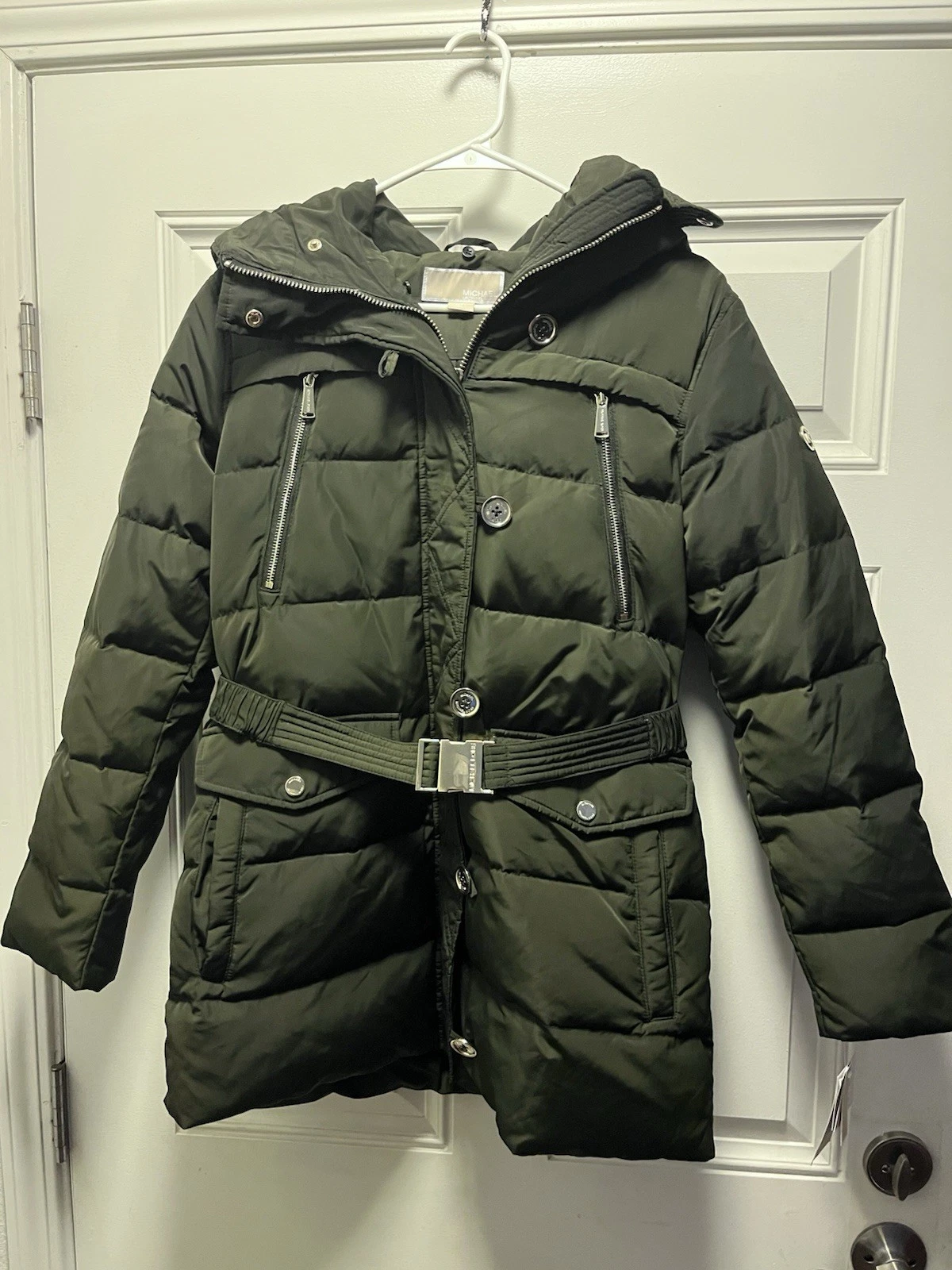 MICHAEL KORS piumino imbottito parka giacca cappotto nuovo con etichetta taglia M