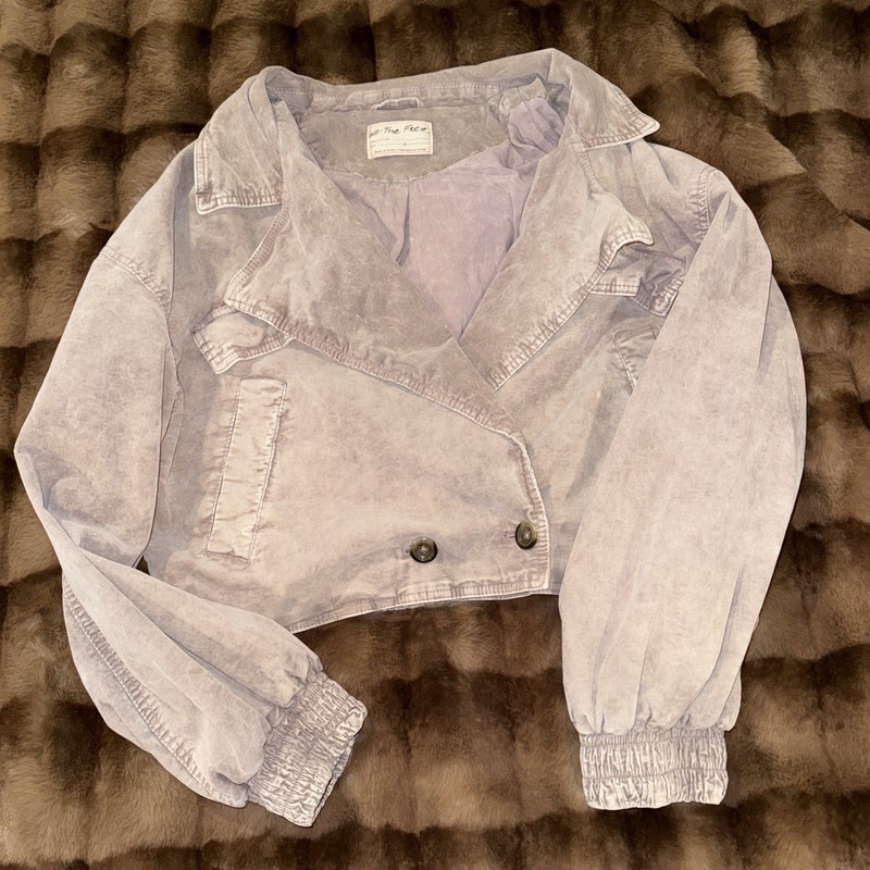 We The Free Sure Thing Cropped Corduroy Bomber Jacket Women's Large