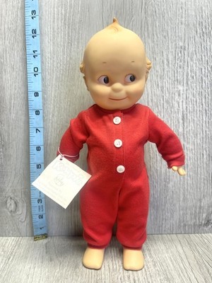 Vintage Cameo Kewpie Doll Jesco Vinyl Baby Red Sleeper w/ Original Tag 11 
