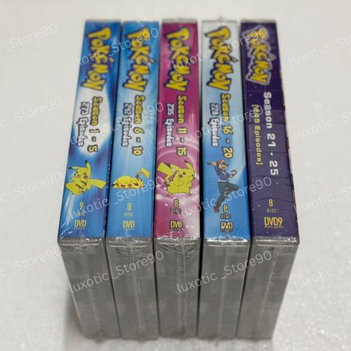 Pokemon Complete Series DVD Box Set (Seasons 1–25) English Dubbed All Region - Zdjęcie 1 z 18