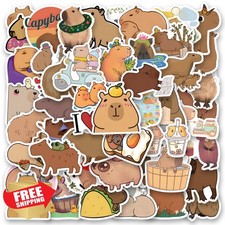 105pc Capybara Vinyl Stickers for Laptop Scrapbook