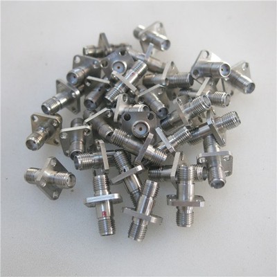 1PC HRM 18GHz Four Hole Flange RF   High Frequency Adapter #qm