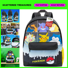 Anime Pikachu Backpack for Kids & Teens, School Bag for Travel, Sports, Daycare