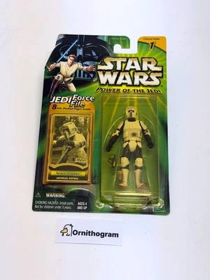Star Wars POTJ Scout Trooper Imperial Patrol Hasbro 2000 MOC - Photo 1/3