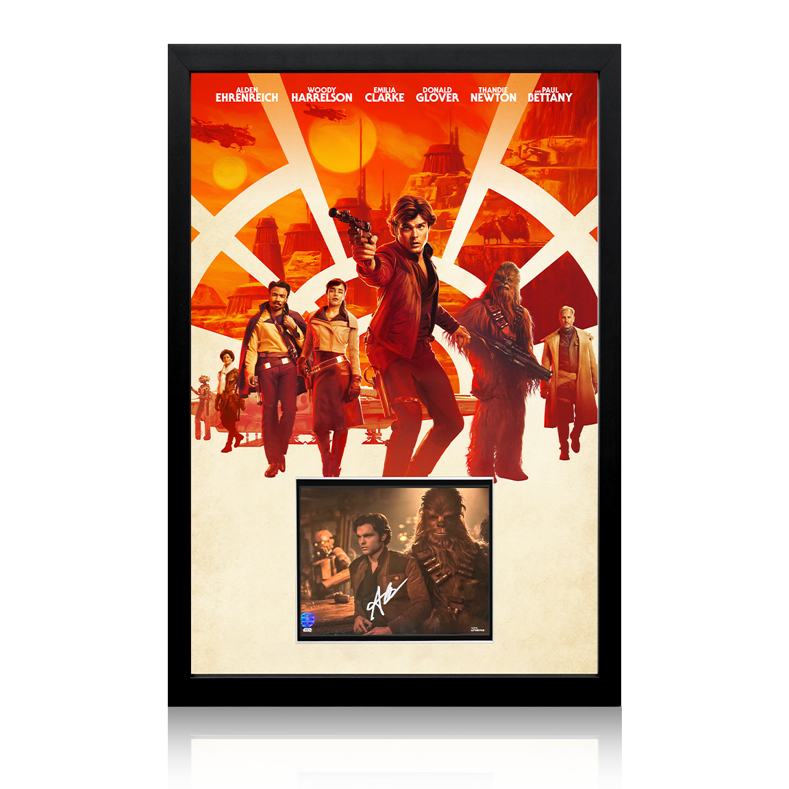 Alden Ehrenreich Signed Solo Star Wars Framed Memorabilia Weekly Auction-image
