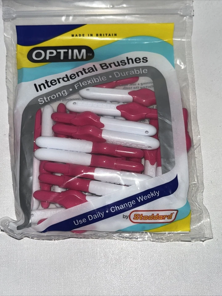 10 Bags Interdental Tooth Brushes, 0.4mm Pink Tight Spaces, 25 Each Bag - Image 4 of 4
