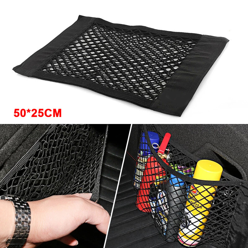 50*25CM Car Bag Interior Cargo Organizer Net Rear Seat Storage Mesh Pocket