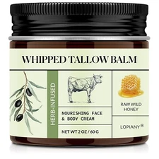 Beef Tallow for Skin, Beef Tallow and Honey Balm, All-Natural Moisturizer...CR7