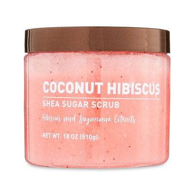   Shea Sugar Scrub, Coconut Hibiscus, 18Oz