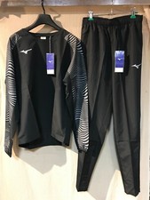 MIZUNO Limited Pro Series Soccer Piste Top and Bottom Set Black XL Size NEW