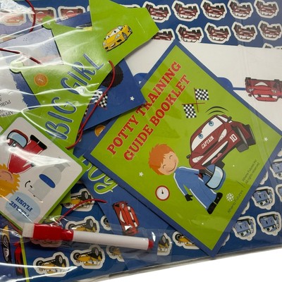 CARS Potty Training Kit Chart Boys Girls Booklet Stickers Athena ...