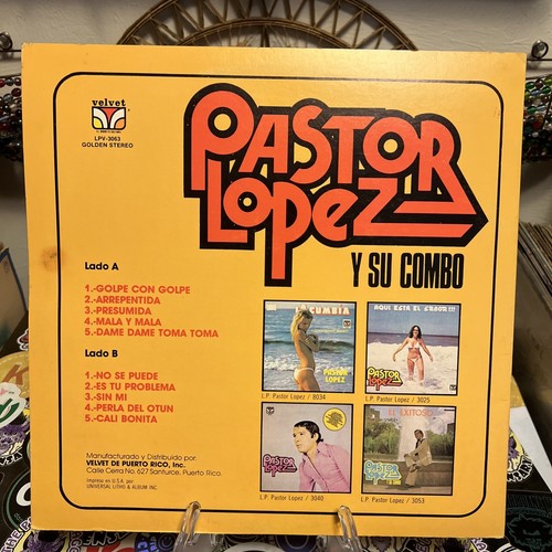 PASTOR LOPEZ COMBO ~ Golpe Con Golpe Lp 1983 Puerto Rico Pressing Cumbia Tested - Picture 2 of 24