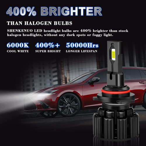 Faro LED 5202 F15 para GMC Sierra 1500 2014 2015 6000K 9012 - Imagen 9 de 19