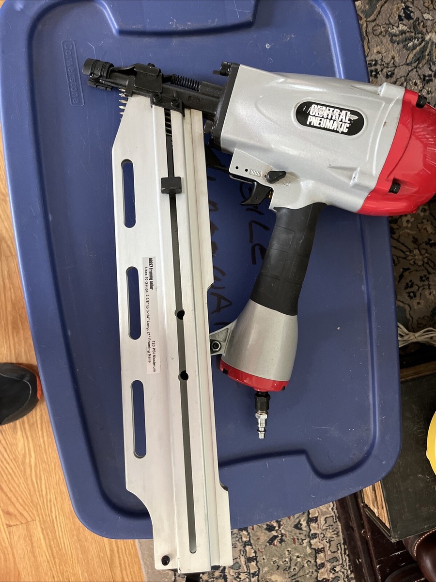 Central Pneumatic Air Framing Nailer/68827/10 Gauge Nails