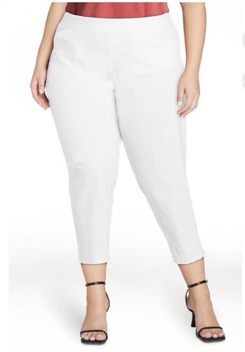 Just My Size Women’s Plus White Pants Size 2X (18W-20W) NWT