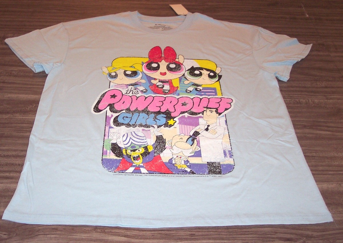 Vintage Style THE POWERPUFF GIRLS Cartoon Network T-Shirt