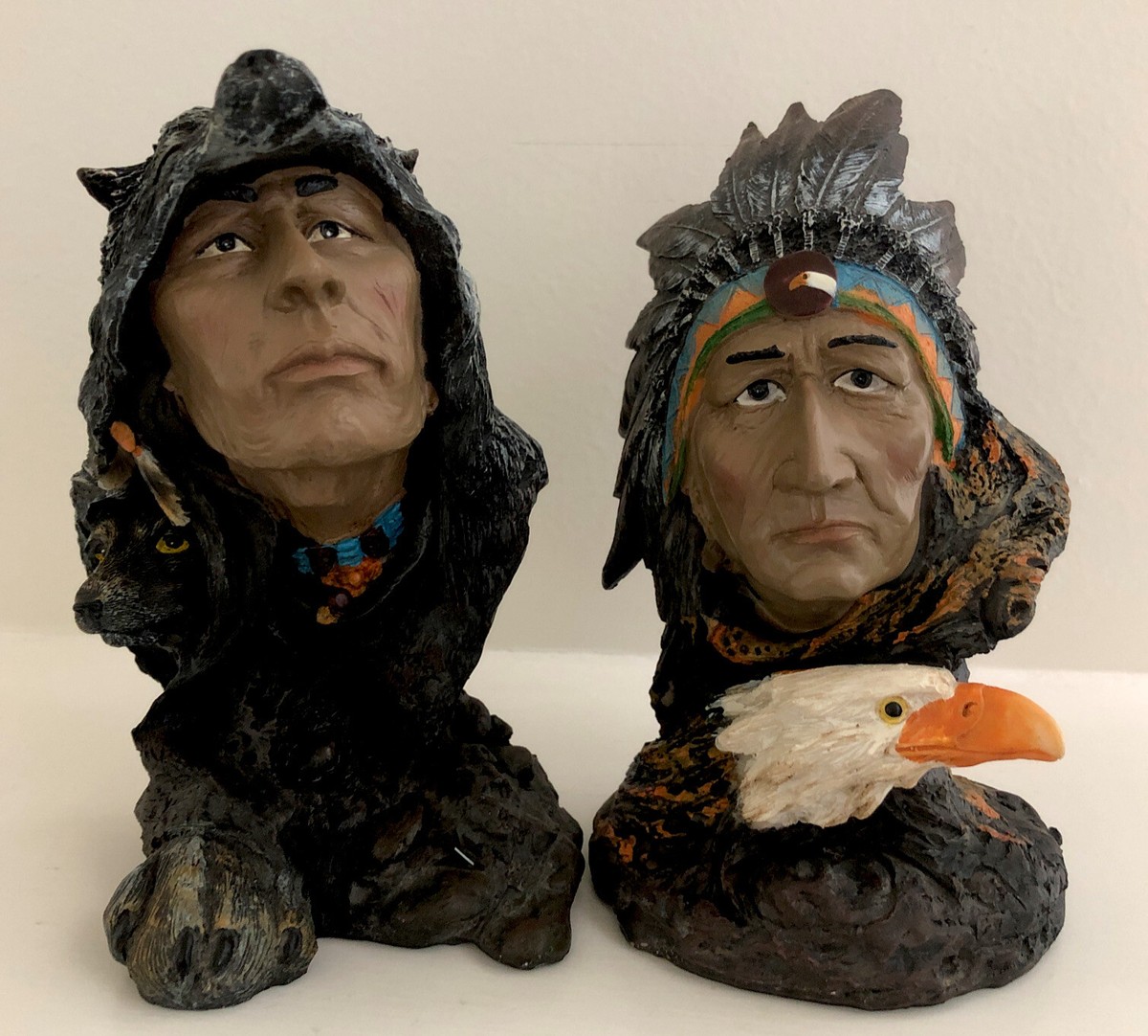 Yardworks Originals Native American Indian Resin Figurines Set Of  display picture 1