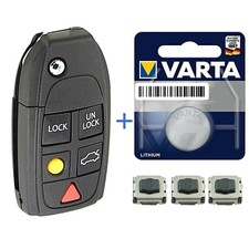 5 Tasten Klapp Schlüssel Ersatz Gehäuse für Volvo S80 V70 XC90 S60 XC70 repair