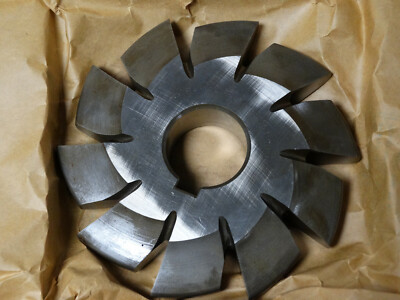 F&D HSS Involute Gear Cutter - 14.5 PA - 2-1/2DP - #2 - 5-3/4'' Dia x 1-1/2'' Hole