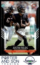 Justin Fields 2021 Panini Chronicles Score Update Rookies Silver #403 Bears