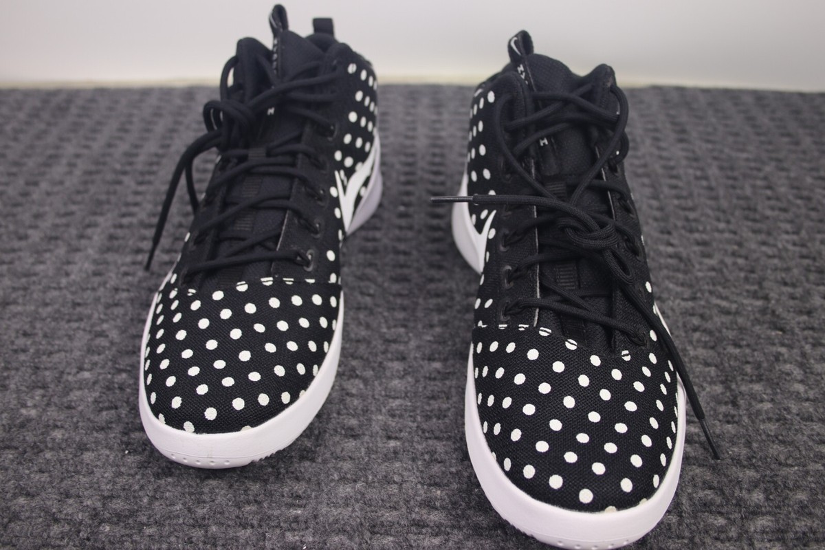 Nike Shoes Mens Size 9 Hyperfr3sh Black White Polka Dot Lace