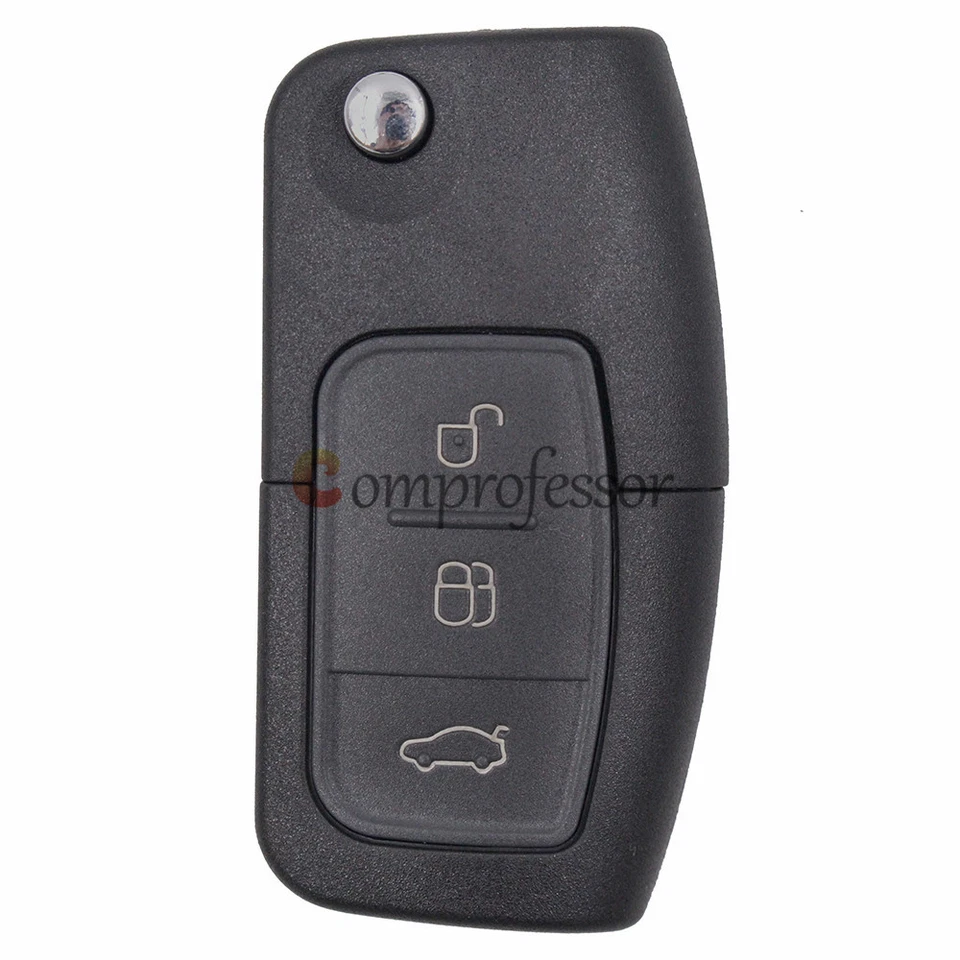 Remote Key Fob 3 Button 433MHz With Chip 4D60 for Ford Focus Mondeo C Max S Max Foto 2 de 4