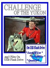 CHALLENGE OF THE YUKON 630 Classic Oldtime Radio Shows MP3 On USB Flash Drive