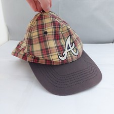 Vintage Annco - Atlanta Braves Plaid Baseball Cap - MLB Classic "Dad" Mütze *selten*