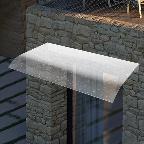 23.62*13.58in UV Protector Front Door Window Awning Cover Outdoor ...