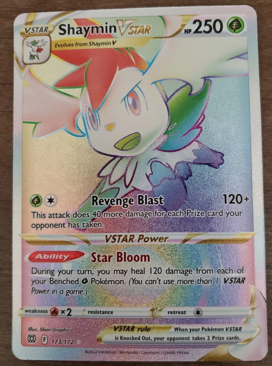 Shaymin V-star rainbow Rare173/172 