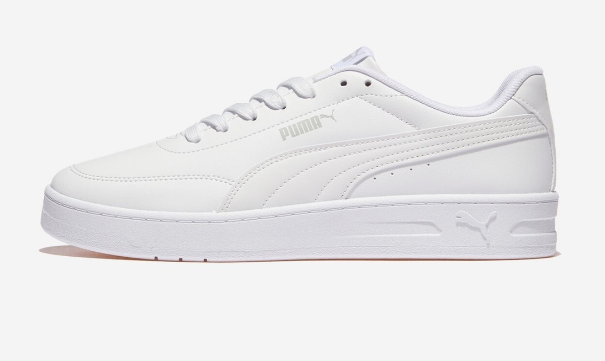PUMA プーマ スニーカー COURT CLASSIC CLEAN 402223-02 WHITE コート クラシック クリーン ホワイト グレー メンズ レディース PUMA COURT CLASSIC CLEAN men's shoes 402223-02 white | eBay