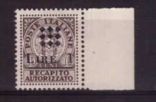 EMISSIONI LOCALI: GUIDIZZOLO, RECAPITO L. 1 SU CENT. 10** NUOVO BDF, FIRMATO